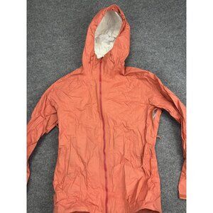 Mountain Hardwear VaporLite Jacket Womens Medium Orange Hooded Zip Lightweight